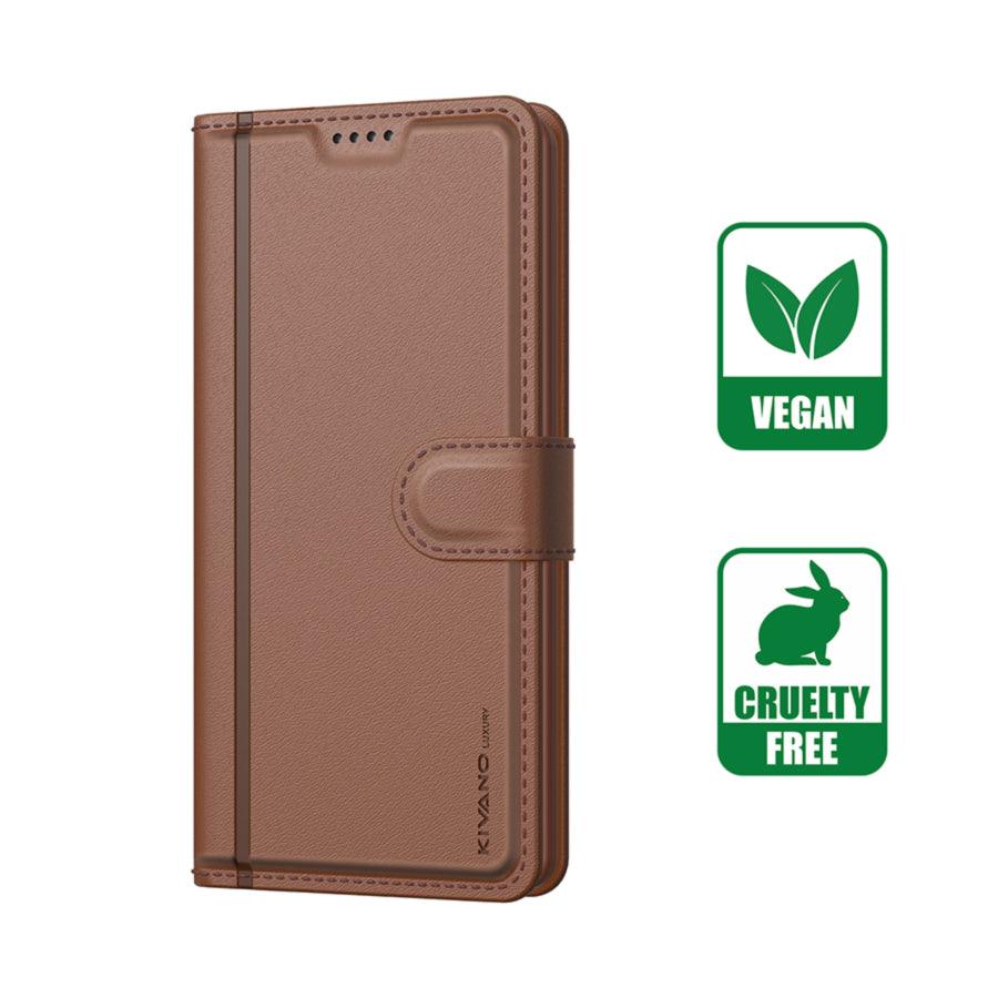 Leather Wallet Case for Xiaomi Redmi 10 Prime ?Stylish Flip Folio Cover with Card Holder, Stand, Ideal for Both Men and Women-KIVANO LUXE - Aibex